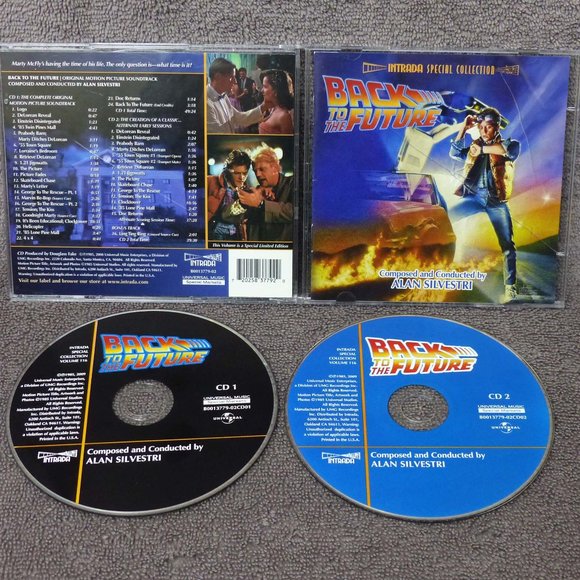 Back To The Future 2 CD Original Movie Soundtrack Alan Silvestri Intrada Special - Picture 1 of 14